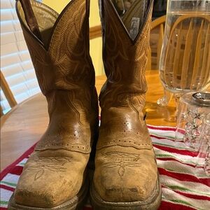 Double H Tan Western Boots